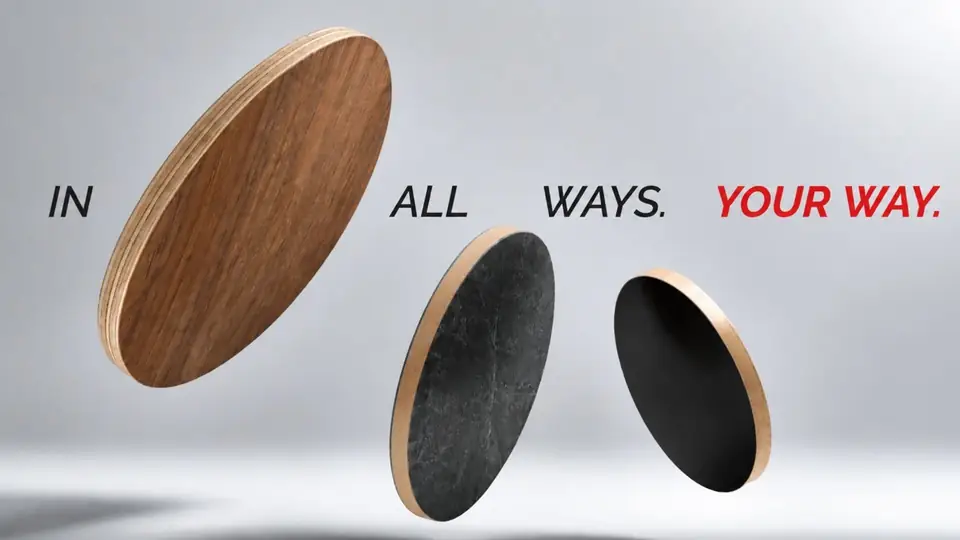 La campagna di Filippi 1971 per SICAM 2026: tre ante curve in legno e la scritta IN ALL WAYS, YOUR WAY.